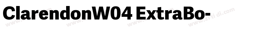 ClarendonW04 ExtraBo字体转换